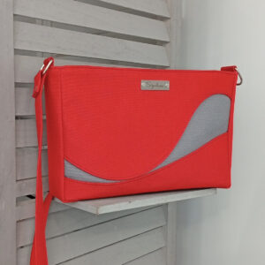 Sac « Rosie » rouge et gris