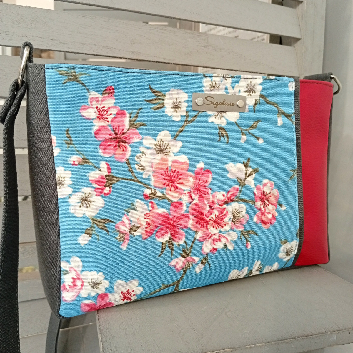 sigalane-sac-Emmie-cerisier-du-japon-rose-turquoise-et-gris