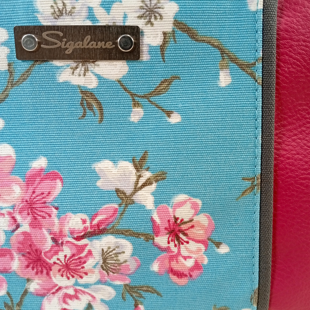Sac "Emmie" cerisier du japon, bande rose et gris – Image 7